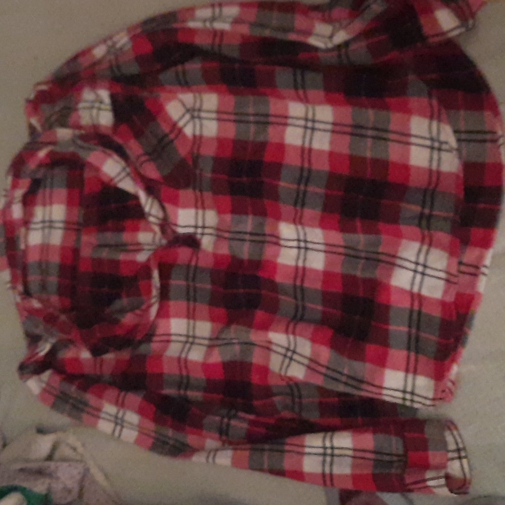 Women's faded glory pullover flannel size XL